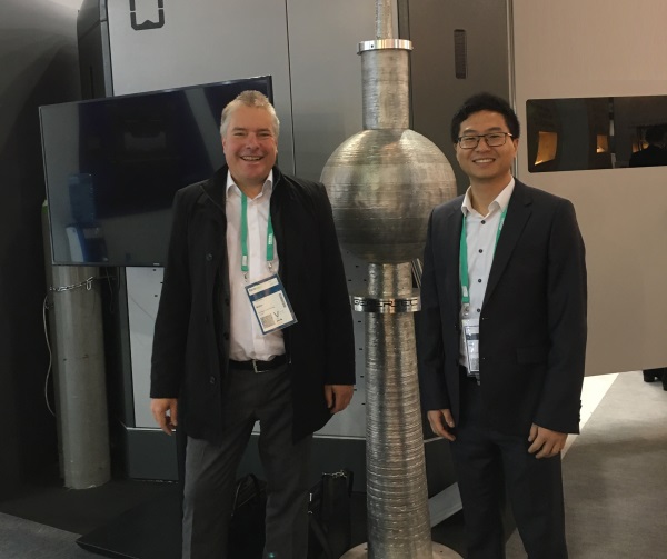 Thorsten Böhn and Hanye Zhang visited formnext in Frankfurt am Main
